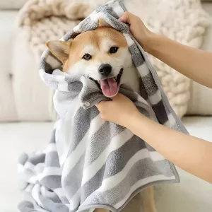 halat de baie pentru câini, halat prosop pentru câini, prosop de baie pentru câini, prosop super absorbant pentru câini
