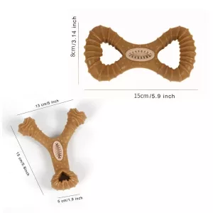 jucărie indestructibilă pentru câini, băţ de mestecat pentru câini, jucărie din lemn pentru câini, jucărie pentru curățarea dinților câinilor