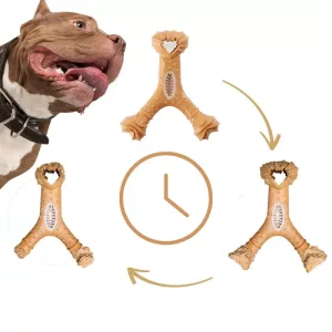 jucărie indestructibilă pentru câini, băț de mestecat pentru câini, jucărie din lemn pentru câini, jucărie pentru curățarea dinților câinilor