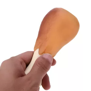 jucărie de ros pentru câini, jucărie scârțâitoare pentru câini, jucărie picior de pui