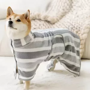 bathrobe pentru câini, halat prosop pentru câini, prosop de baie pentru câini, prosop super absorbant pentru câini