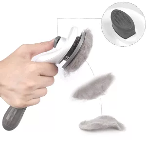 perie pentru câini, pieptene pentru câini, perie pentru îndepărtarea părului, perie auto-curățare pentru câini