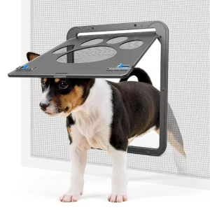 ușă pentru câini, ușă pentru câini cu închidere, ușă magnetică pentru câini, ușă pentru animale de companie
