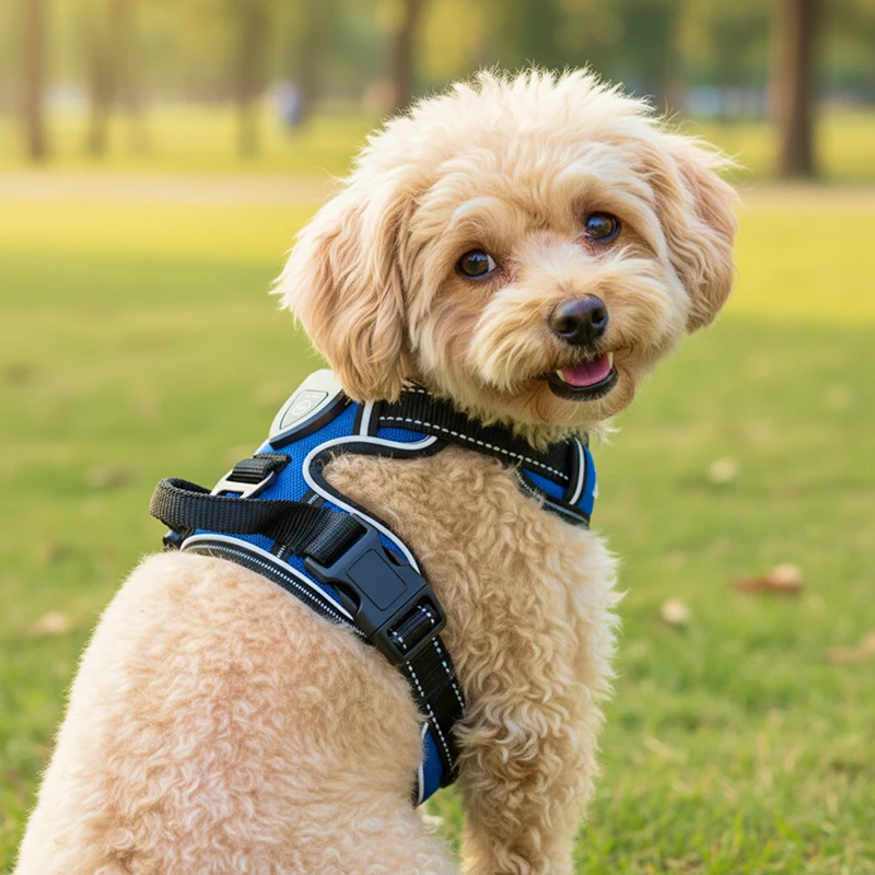 Ham vestă din nailon cu LED pentru câini