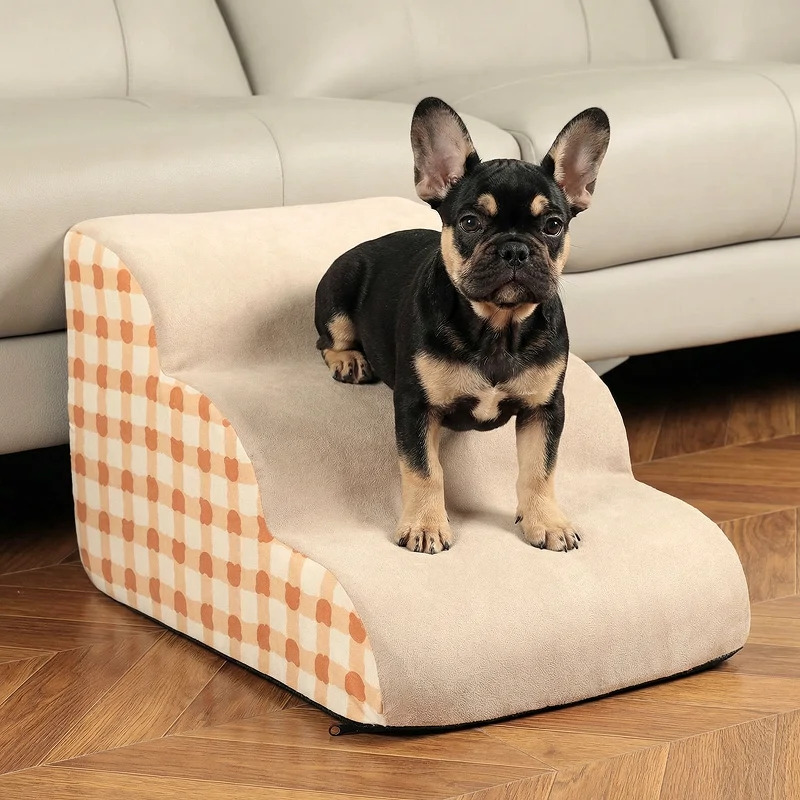 Scări moi pentru câini – Rampă antialunecare pentru pat